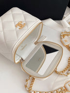 CHL - Small Vanity With Chain White For Women Bags 4.3in/11LO