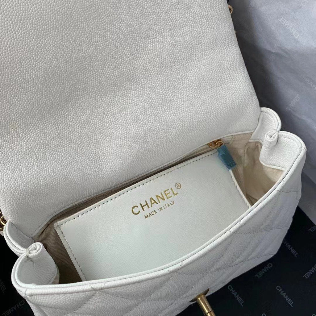CHL - Flapbag With Chain White For Women Bags 8.3in/21LO