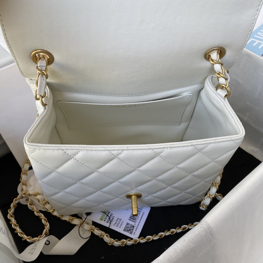 CHL - Small Floor Pack White For Women Bags 7.6in/19.5LO