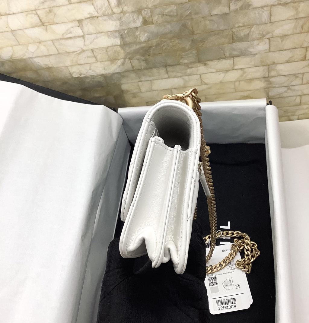 CHL - Spring And SuMM - er 22C White For Women Bags 6.1in/15.5LO
