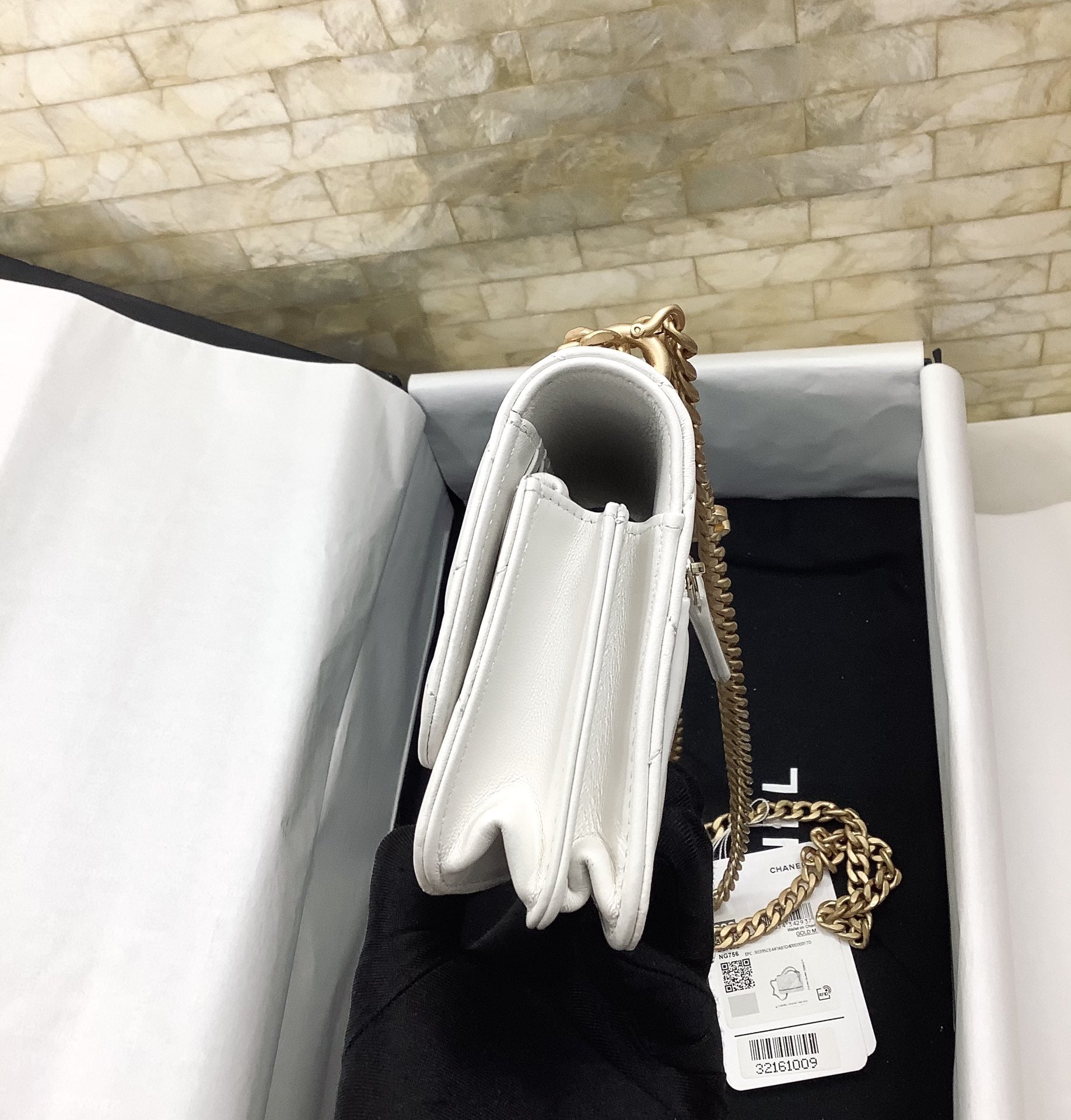 CHL - Spring And SuMM - er 22C White For Women Bags 6.1in/15.5LO