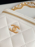 CHL - Small Vanity With Chain White For Women Bags 4.3in/11LO
