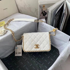 CHL - Flapbag With Chain White For Women Bags 8.3in/21LO