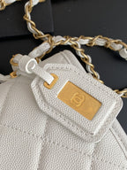 CHL - Small Flap Bag With Top Handle White For Women Bags 8.1in/20.5LO