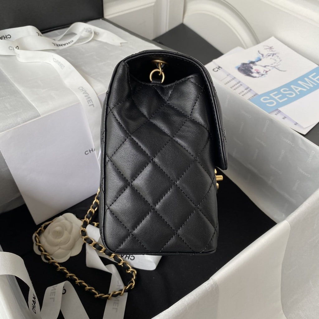 CHL - Small Floor Pack Black For Women Bags 7.6in/19.5LO