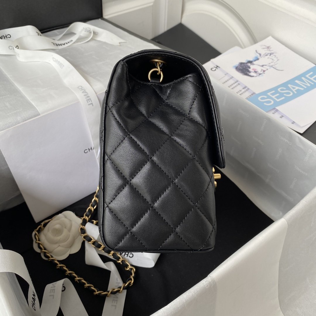 CHL - Small Floor Pack Black For Women Bags 7.6in/19.5LO