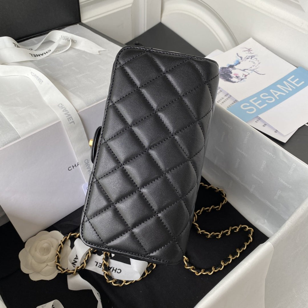 CHL - Small Floor Pack Black For Women Bags 7.6in/19.5LO