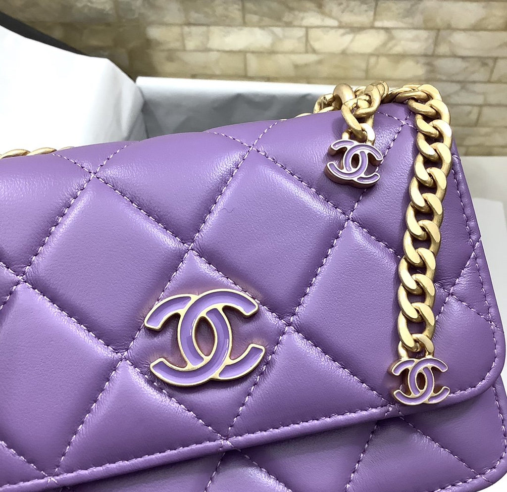 CHL - Spring And SuMM - er 22C Violet For Women Bags 6.1in/15.5LO