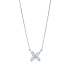 PLATINUM AND DIAMOND VICTORIA PENDANT NECKLACE
