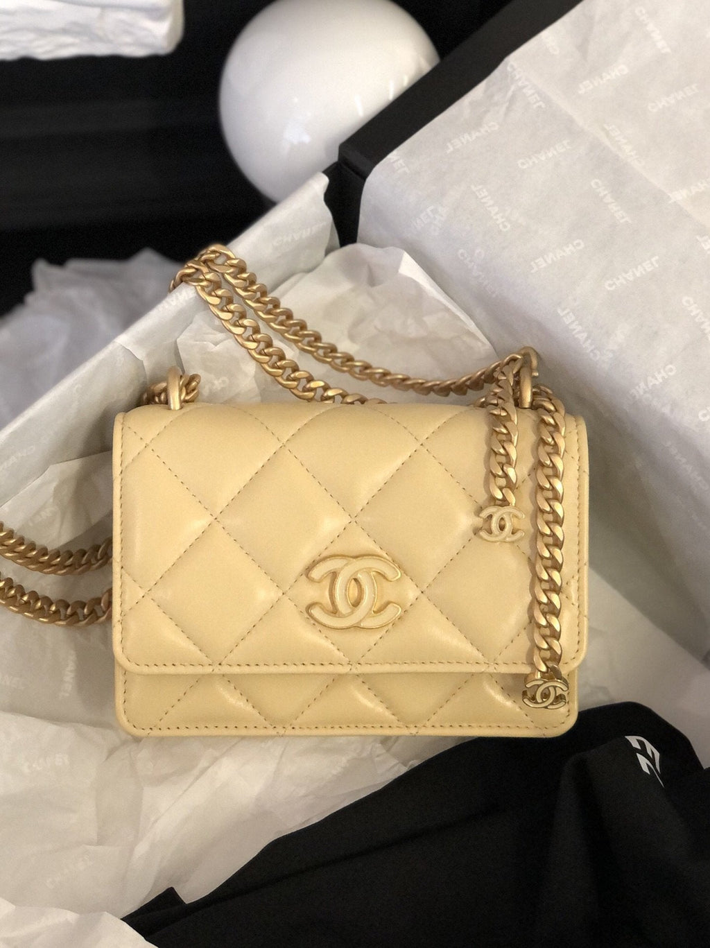 CHL - Spring And SuMM - er 22C Yellow For Women Bags 6.1in/15.5LO