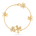 FRIVOLE GOLD 5 FLOWERS BRACELET