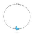 BUTTERFLY TURQUOISE SILVER BRACELET