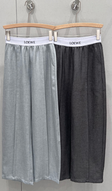 Loewe 25 Print Ribbed Waist Trors Cotton