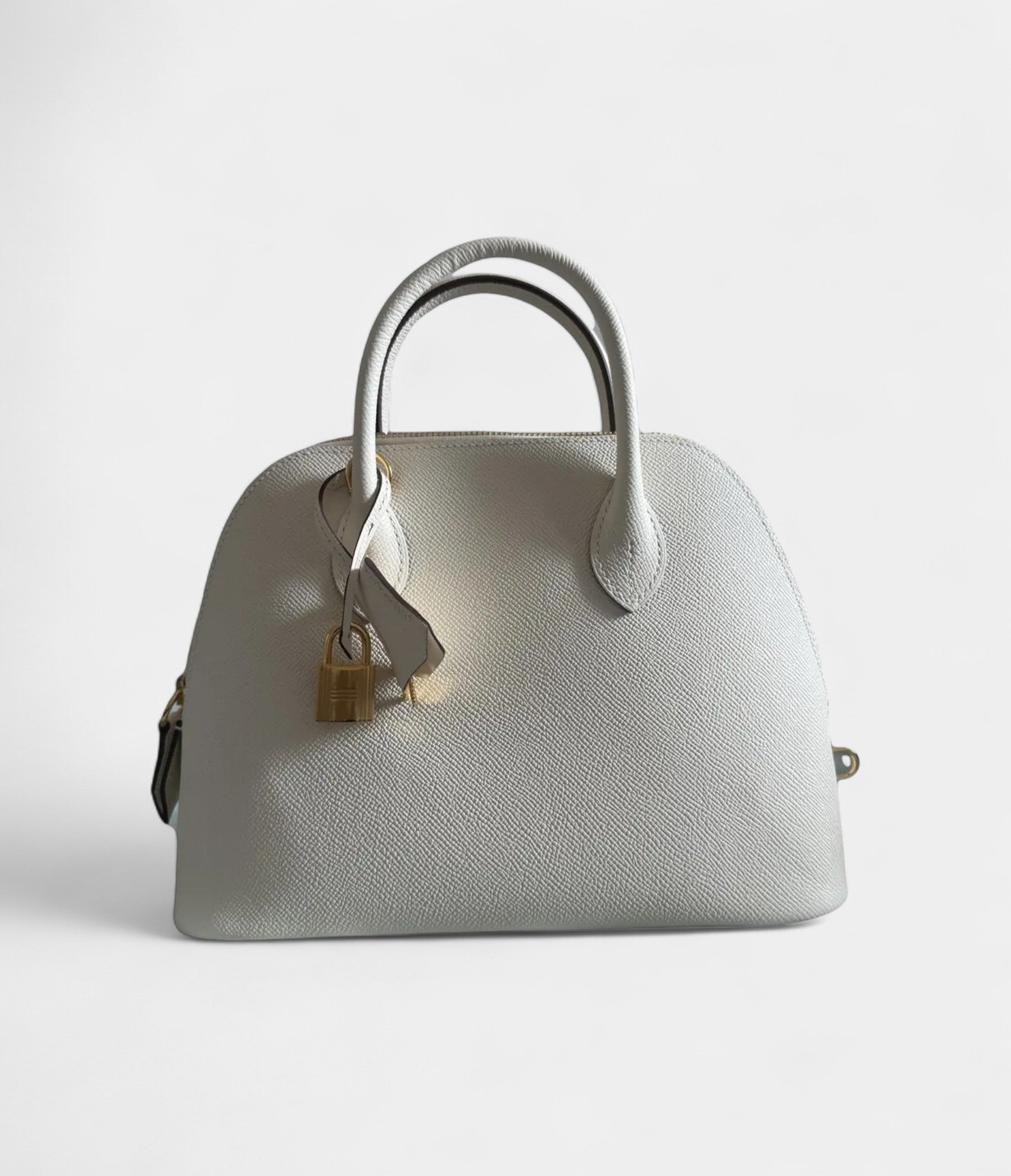 HMBolide 1923 25 Bag in White Epsom Leather – Handmade Luxury Handbag