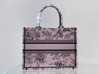 Medium CD Book Tote 36cm Jardin Botanique Pink