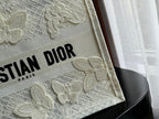 Medium CD Book Tote 36cm Butterfly Zodiac White