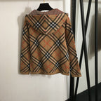 BURBERRY 25S TOP AND WIDE-LEG PANTS SET 337