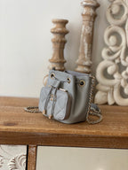 CHL - Mini Bucket Bag With Strap Gray For Women Bags 4.9in/12.5LO
