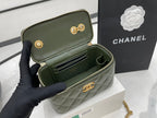 CHL - Small Vanity Case Emerald Green For Women Bags 5.9in/15LO