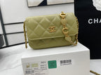CHL - Mini Flap Bag Green For Women Bags 7.5in/19LO