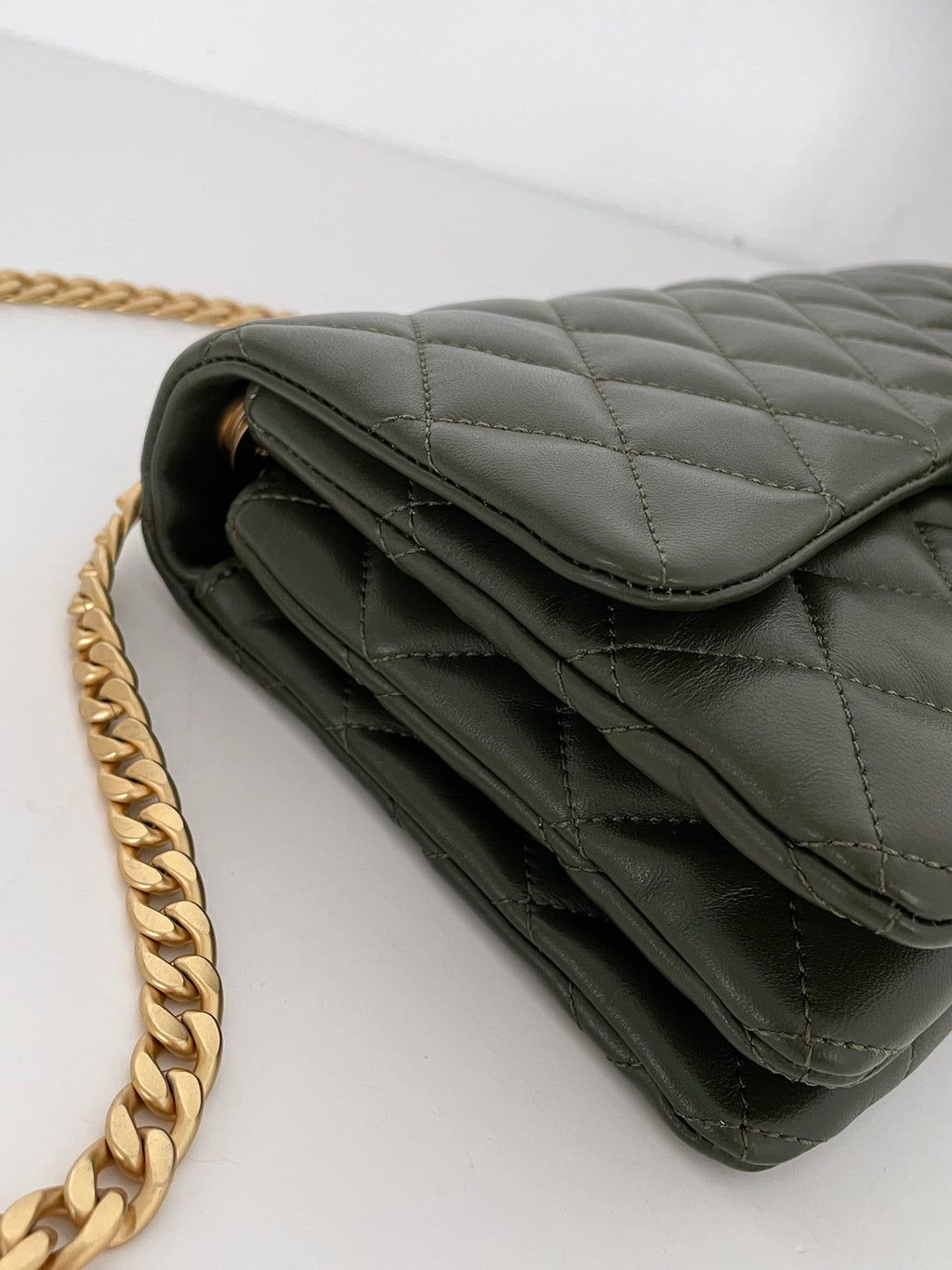 CHL - Small Flap Bag Green For Women Bags 8.7in/22LO