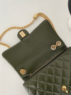 CHL - Small Flap Bag Green For Women Bags 8.7in/22LO