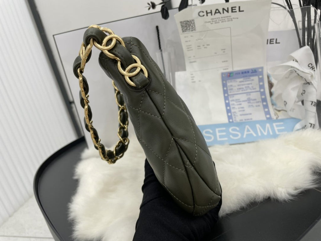 CHL - Hobo Handbag Emerald Green For Women Bags 9.4in/24LO