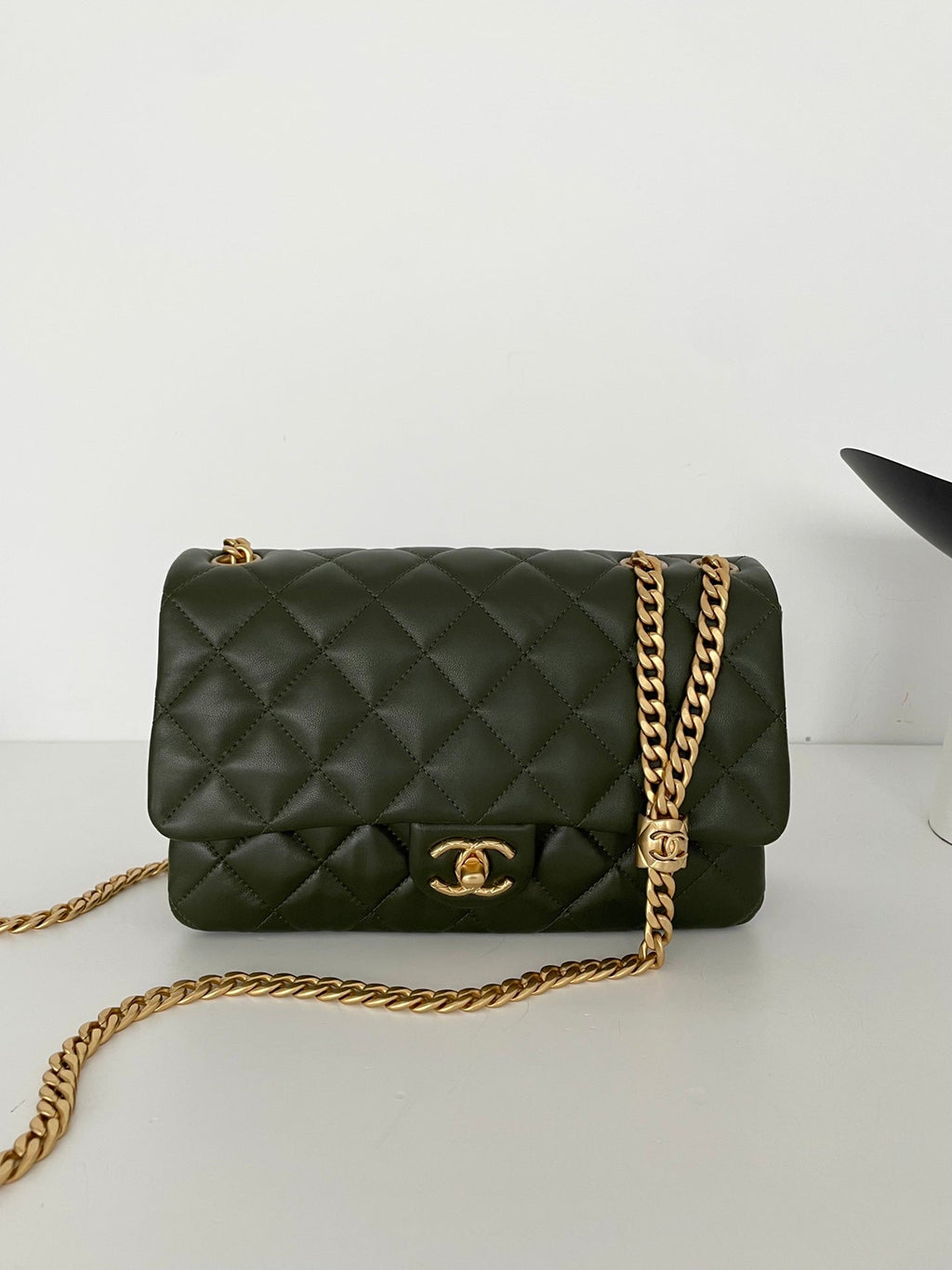 CHL - Small Flap Bag Green For Women Bags 8.7in/22LO