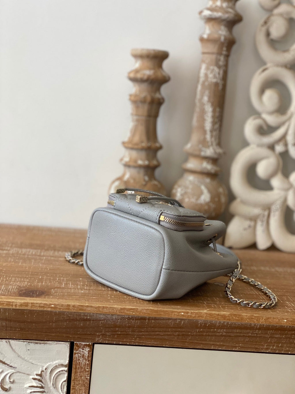 CHL - Mini Bucket Bag With Strap Gray For Women Bags 4.9in/12.5LO