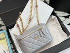 CHL - Vanity With Chain Gray For Women Bags 6.2in/16LO