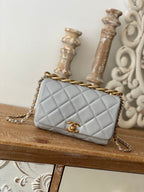 CHL -  Classic Diamond Flap Bag Gray For Women Bags 9.1in/23LO