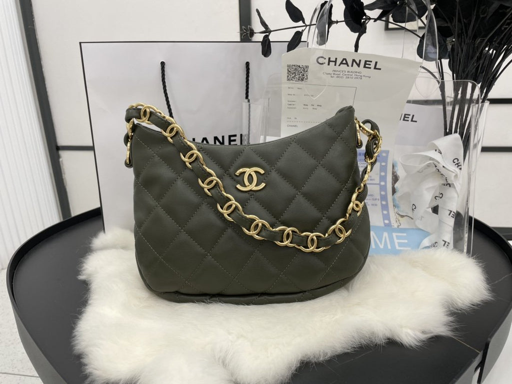 CHL - Hobo Handbag Emerald Green For Women Bags 9.4in/24LO
