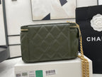CHL - Small Vanity Case Emerald Green For Women Bags 5.9in/15LO