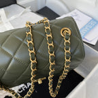 CHL - Mini Flap Bag Dark Green For Women Bags 6.7in/17LO