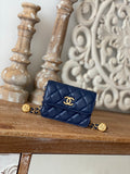 CHL -  Clutch With Chain Blue For Women Bags 4.8in/12.3LO