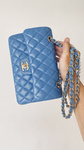 CHL - Small Classic Handbag Blue For Women Bags 9.1in/23LO