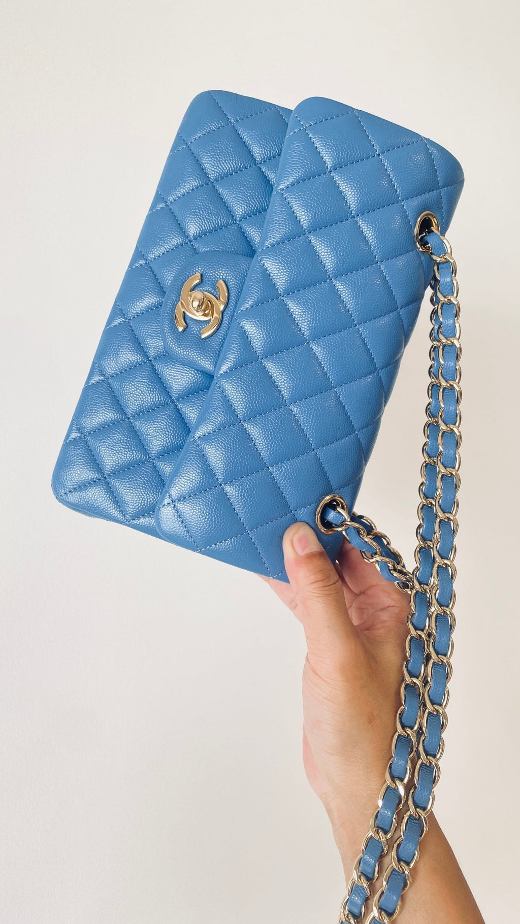 CHL - Small Classic Handbag Blue For Women Bags 9.1in/23LO