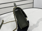 CHL -  22K Flap Bag Dark Green For Women Bags 8.1in/20.5LO