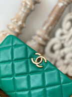CHL -  Classic Diamond Flap Bag Green For Women Bags 9.1in/23LO