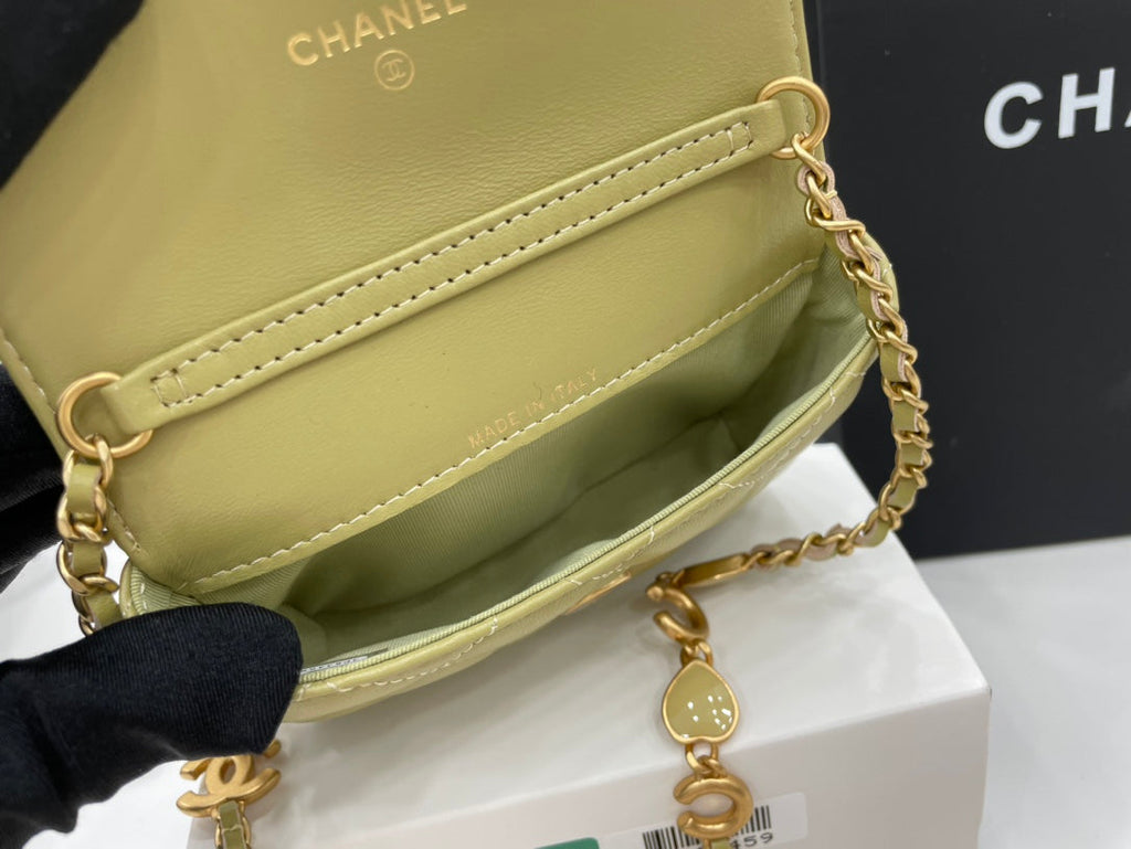 CHL -  Classic Distressed Green For Women Bags 4.7in/12LO