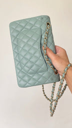 CHL - Small Classic Handbag Light Green For Women Bags 9.1in/23LO