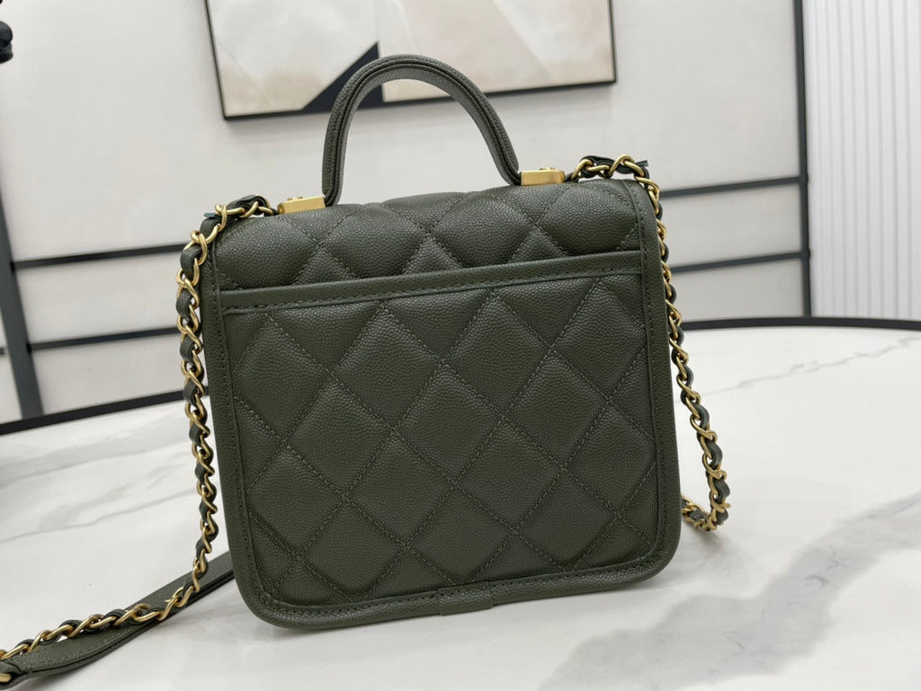 CHL -  22K Flap Bag Dark Green For Women Bags 8.1in/20.5LO