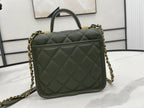 CHL -  22K Flap Bag Dark Green For Women Bags 8.1in/20.5LO