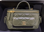 CHL - Vanity Bag With Strap Dark Green For Women Bags 6.6in/17LO