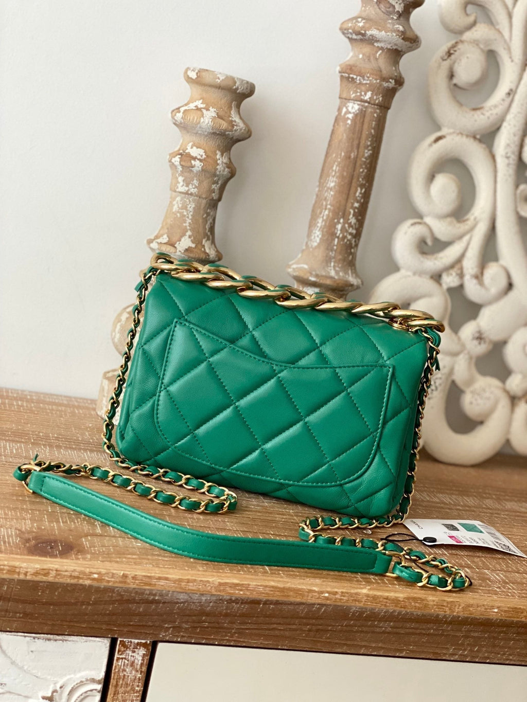 CHL -  Classic Diamond Flap Bag Green For Women Bags 9.1in/23LO
