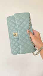 CHL - Small Classic Handbag Light Green For Women Bags 9.1in/23LO