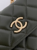CHL - Wallet With Strap Dark Green For Women Bags 6.7in/17LO