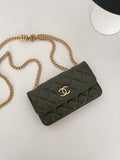 CHL - Wallet With Strap Dark Green For Women Bags 6.7in/17LO