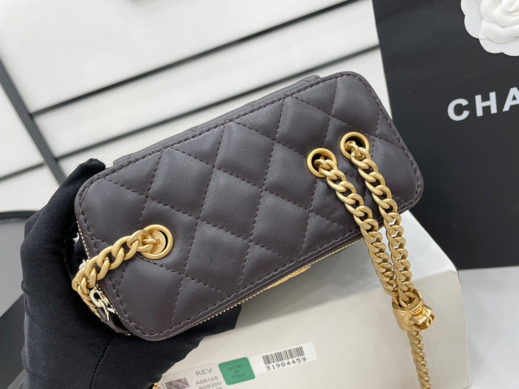 CHL - Small Vanity Case Purple For Women Bags 5.9in/15LO
