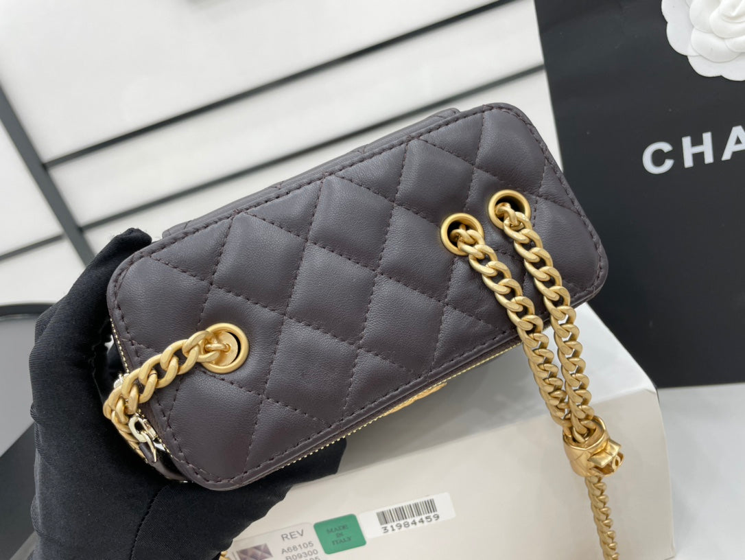 CHL - Small Vanity Case Purple For Women Bags 5.9in/15LO